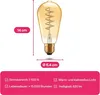 A diagram showing the dimensions and features of a light bulb. Produktbild-Vorschau