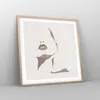 Gerahmtes Poster - Rahmen in heller Eiche - Boho Frau Mund Produktbild-Vorschau 8