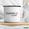 Huuraa Emaille Tasse Aschaffenburg verliebt 300ml Vintage Produktbild-Vorschau 3