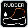 A graphic illustrating a shoe with a water drop and the word "RUBBER" above it. Náhled obrázku produktu
