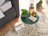 Tavolo pieghevole in vero marmo verde 38x38x44cm tavolo Anteprima dell’immagine prodotto 4