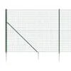 vidaXL Maschendrahtzaun mit Bodenhülsen Grün 2x25 m -  Produktbild-Vorschau 5