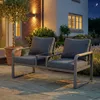 Set di mobili da giardino Merax, divano da esterno a 2 Anteprima dell’immagine prodotto 4