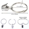 25 Stück Vorhangring mit Clips Haken, Rostfreier Stahl Produktbild-Vorschau 3