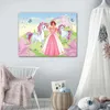Leinwandbild Kinderzimmer Einhorn 100x70 cm Mädchen Produktbild-Vorschau 2