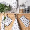 Clayre & Eef Topflappen 20x20 cm Grau Weiß Baumwolle Katzen Produktbild-Vorschau 5