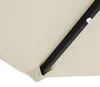 KINGSLEEVE® Sonnenschirm UV Schutz 80+ Balkon 300 cm LED Produktbild-Vorschau 5