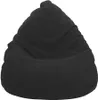 Sac d'assise 100x75 en peau d'agneau noir Voir les images du produit 1