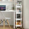 Servierwagen, Bücherregale, Küchenwagen,  4 Etagen, Produktbild-Vorschau 3