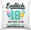 Trendation - 18. Geburtstag Deko-Kissen mit Füllung 40x40 Produktbild-Vorschau 1