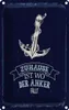 vianmo Blechschild 30x20 cm Zuhause ist wo der Anker fällt Produktbild-Vorschau 1