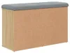vidaXL Lavice na boty Sonoma dub 82 x 32 x 50 cm Materiál Náhled obrázku produktu 5