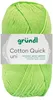 A ball of green yarn with a label. Produktbild-Vorschau