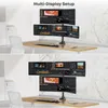 Monitor Halterung für 4 Monitore mit 49 Zoll Ultrawide oben Produktbild-Vorschau 4