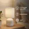 Lampka nocna E14 materiałowy klosz lampa stołowa kabel Podgląd zdjęcia produktu 2