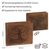RFID Büffel Echt Leder Geldbörse Portemonnaie Herren mit Produktbild-Vorschau 3
