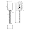 Domax U-Pfostenträger Pfostenanker PS 70U 71x120x4mm Produktbild-Vorschau 6