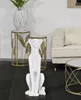 Mauro Ferretti Leopardenfigur sitzend  27x38x74 cm weiß Produktbild-Vorschau 7