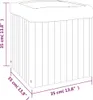 vidaXL květináč 35x35x35 cm z masivního dřeva akácie Náhled obrázku produktu 15