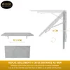 Table pliante murale Plateau 80x40 cm aspect béton Table Voir les images du produit 6