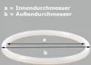 Ringdichtung V für Softeismaschinen a= 94mm b= 105mm Produktbild-Vorschau 1