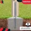 KOTARBAU® Pfostenträger 80 x 80 x 500 mm Gewinde M24 mm mit Produktbild-Vorschau 2