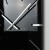 Grande orologio da parete EXACT nero 50 cm per il soggiorno Anteprima dell’immagine prodotto 3