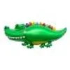 Ballon en forme d'animal, crocodile, vert, 100x55 cm – Voir les images du produit 2