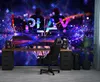 Vlies fototapete Neon für Gamer-Zimmer mit dem Wort Play Produktbild-Vorschau 2