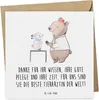 Mr. & Mrs. Panda Glückwunschkarte Beste Tierärztin - Weiß - Produktbild-Vorschau 1