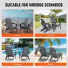 VEVOR plastová stolička Adirondack, sada 2 ks, odolná voči Náhľad obrázku produktu 6
