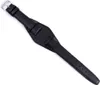 Uhrenarmband Leder mit Unterlage schwarz in Überlänge XL Produktbild-Vorschau 2