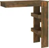 A wooden bar table with shelves against a white background. Náhľad obrázku produktu