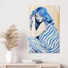 DEQOART Glasbild Echtglas 60x90 cm 'Blaue Stille' Wandbild Produktbild-Vorschau 4