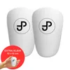 JDP Mini Schienbeinschoner Fußball 10 x 6 cm, Weiß, extra Produktbild-Vorschau 1