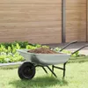 vidaXL Vervangingsschoep voor kruiwagen, zilver, 80 x 60 x Productafbeelding-voorbeeld 2