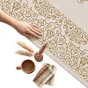 Teppich Creme Gold Ornament Stil modern Größe - 80 x 300 cm Produktbild-Vorschau 4
