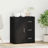 vidaXL Sideboard Schwarz Eichen-Optik 60 x 31 x 70 cm Produktbild-Vorschau 4