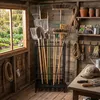 Relaxdays Gartengeräteständer, für 35 Werkzeuge, Garage & Produktbild-Vorschau 3