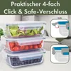 classbach Frischhaltedosen Glas mit Deckel | 3er Set | für Produktbild-Vorschau 16