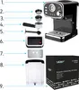 Yoer 1100W 20bar, 10 Kaffees, Silber Design Cob Produktbild-Vorschau 10
