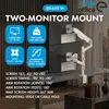 Držák/úchyt Ergo Office pro 2 monitory, plynulý Náhled obrázku produktu 2