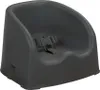 A dark gray baby booster seat with a safety harness is shown against a white background. Produktbild-Vorschau