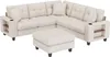 Merax U-förmiges Ecksofa 6-Sitzer, XXL Modulares Soffa, Produktbild-Vorschau 8