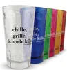 "Chille, Grille, Schorle kille..." Dubbebecher aus Plastik - 0,5 Liter - Pfälzer Dubbeglas Produktbild-Vorschau