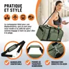 MONZANA® Sac de sport Football ou Sac de voyage vert olive Voir les images du produit 5