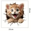 GKA WC Deckel Aufkleber fröhliche Katze Toilettendeckel Produktbild-Vorschau 4