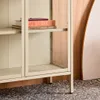 sweeek - Schrank aus Stahl und gehärtetem Glas, 2 Türen, Produktbild-Vorschau 5
