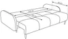 KEF Sofa Cleo 230x95x102 cm – Ausziehbar mit Schlaffunktion Produktbild-Vorschau 7