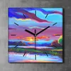 Coloray Uhr auf Leinwand 30x30 cm Wand Uhr Dekoration Produktbild-Vorschau 2